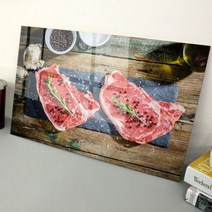 꾸밈 pa259-아크릴액자모던스테이크로스팅(대형) 액자, 3.정면