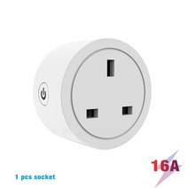 스마트플러그 원격스위치 전기세이버 tuya wifi homekit 16a uk plug, 110v-250v, 영국