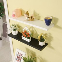 23T 무지주 벽선반 벽걸이 TV 선반, 600무지주선반-블랙