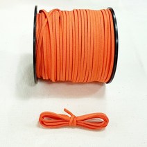 행복한다이세상 28가지 색상 3mm 샤무드끈 스웨이드끈 가죽끈 포장끈 세무끈, 5. 당근