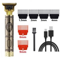T9 USB 전기 머리 절단기 충전식 새 머리 깎기 남자 면도기 트리머 남자 이발사 전문 수염 트리머, 불