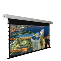 전동스크린 캠핑용 대형 윤씨네 액자형 16:9 고급 탭 장력 전동 지능형 전기 프로젝션, 6.133 인치