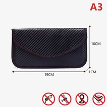 휴대폰 RF 신호 차단기/전파 방지 방사선 차폐 케이스 자동차 키 가방, [01] A3, 1개