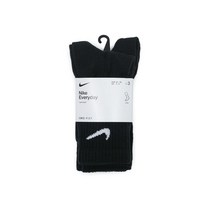 나이키 에브리데이 쿠션 트레이닝 크루 샥스(3켤레) SX7664-010, 사이즈:M