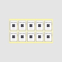 캔들바다 스티커 - 마크 금박화이트 디퓨저스티커