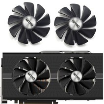 2pcs 95mm cf1015h12d 쿨러 팬 사파이어 radeon rx 470 480 580 570 rx580 rx480 게임용 비디오 카드 냉각 팬, 블랙 - 팬 2개