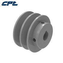 벨트풀리 타이밍벨트 CPT 2BK25 v 벨트 시브 풀리 주철 B 섹션 2 홈 2.65 "OD 보어 1/2" 5, 02 3-4 inch