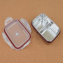 스텐 사각 도시락통 원형 반찬통 밀폐용기, 1, 랜덤사각2호