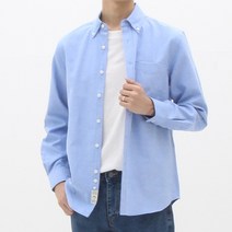 더셔츠스튜디오 루즈핏 면혼방 옥스포드 버튼다운 셔츠