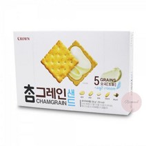 크라운 참그레인 샌드 256g 사무실 회사 탕비실 간식 과자 추천 먹거리, 상세페이지 참조