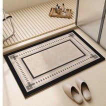 욕실 바닥 매트 미끄럼 방지 깔판 목욕탕 매트, 아이보리2 규조토 머드 쿠션 60x90cm