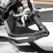 윙카형 너클가드 LED바람막이 2WAY 핸들가드 블랙 클리어 2Color, 블랙(LED없음), 1개