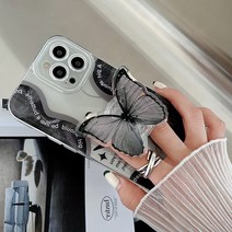 블랙 나비 스마트폰 그립톡, 블랙 나비 스마트폰 톡