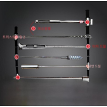 토양 샘플러 나이프 흙 땅 시료 채취기 표본 프로브, 오리지널1M∮50mm 불도저 포함