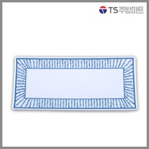 [돌산멜라민]클라우드 - 장직사각접시2호 - 접시 볼 대접 면기(업소용그릇 멜라민그릇 예쁜그릇 식당접시 멜라민볼 멜라민찬기), 클라우드(5558)