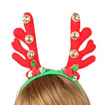 크리스마스 머리띠 XMAS 루돌프 산타 트리 사슴 성탄절 방울, A (6)성탄방울머리띠