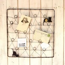 포토보드 빈티지 걸이 메모 사진 엽서 철제 벽장식, 40.5x42.5cm