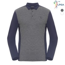 [LPGA골프웨어] 남성 몸판배색 제에리 티셔츠(L191TL108P)
