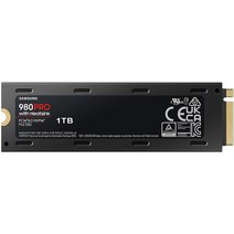 삼성전자 980 PRO 1TB M.2 NVMe Gen4 SSD 방열판포함 (미국정품)