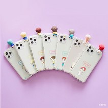 BTS캐릭터 피규어 투명젤리케이스_말풍선