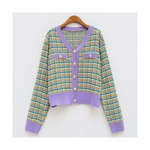 앙고라 크롭 여자 꽈배기 니트 가디건 빈티지 카디건 스웨터 여성 봄/가을 카와이 트위드 한국 레트로 니트웨어 상의