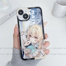 귀여운 원신 임팩트 루미네 파이몬 휴대폰 케이스 아이폰 14 13 12 11 프로 맥스 미니 Xs Xr X 7 8 플러스 Se 2022 앵글 아이즈 클리어 펀다