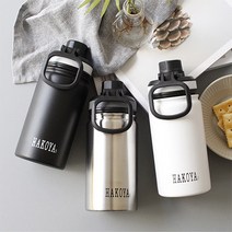 하코야 스텐 보온병 보냉병 텀블러 자전거 물통 물병 거치 스포츠 달빛스토어, 블랙