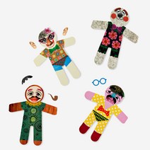 [플라잉타이거]스티커붙여완성 종이인형 F1450474__XZZ, 00F