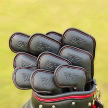 GP 골프채 헤드 우드 드라이버 커버 PXG골프채 아이언 클럽 보호 커버 헤드 캡, 블랙 자석형 아이언 커버 선물세트