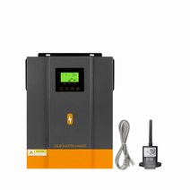 태양광인버터 PowMr MPPT 태양광 충전기 컨트롤러 순수 사인파 하이브리드 인버터 230V AC 최대 태양광 패널 입력 400V 24V 배터리 충전 3KW 80A, 2.3KW with WIFI - 220-230V