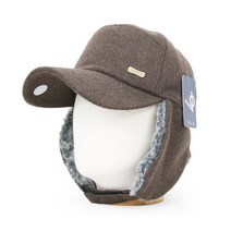 베이직엠 남성 여성 겨울 모자 군밤장수 방한 볼캡 귀달이 사이드 땅콩라인 골드버클