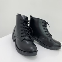 프리센스 기본 레이스업 플랫굽 앵클라인 워커 4cm
