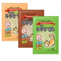 친절한 도그씨 두부랑 캣츠 이코노미 고양이 두부모래 7L 고양이모래, 03. 녹차향 7L ×1개