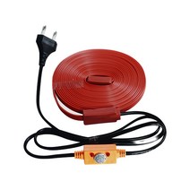 우주전열 동파방지 수도 배관 계량기 브라운 열선 자동센서형 설치용이 난연성 실리콘 길이선택, 3m