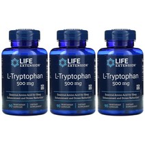 라이프익스텐션 엘 트립토판 500mg 세로토닌 프로피온산 90베지캡슐 3개세트