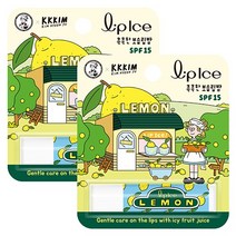 멘소래담 립아이스 레몬 립밤x2개 SPF15 과일 자외선차단 프리미엄 립케어, 3.5g, 2개