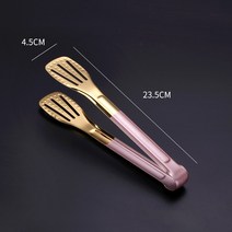 감자튀김집게 먹방집게 요리용핀셋 304 스텐레스 집게 튀김집게 불고집게 스테이크집게, 09 핑크몰 사이즈304스테인리스 스틸