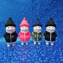 수제몰드 - 서있는 패딩지방이 ( 2D ) / 지방이몰드 / 모자쓴지방이