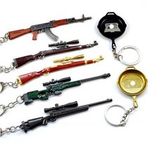 로에드 게임 키홀더 열쇠고리 자동차 배그 배틀그라운드 캐릭터 배그 자동차 가방 캐릭터 열쇠고리, M416(엠포골드)