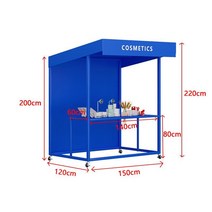 플리마켓 행사 부스 디스플레이 수레 매대 가판대 진열대 노점 축제 선반 이동식 캐비넷모델, 18