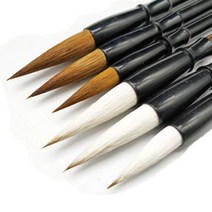 서예붓 서예연습 붓글씨 교본 문방사우 동양화 화방 준비물 한자 중국어, 브라운, 소