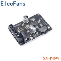 10 w15 w20 w30 w40 w 전력 증폭기 보드 모듈 스테레오 블루투스 5.0 12 v24 v 고전력 디지털 증폭기 XY-P15W XY-P40W, 02 XY-P40W