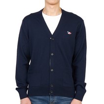 [메종키츠네] 트리컬러 폭스 패치 클래식 FU00501KT1036 P480 공용 울 가디건