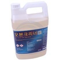 가나다용품 오븐크리너 3.75L 배기후드 오븐 불판 석쇠 기름때제거제 동물성 식물성 렌지후드 강력기름때제거제 지방분해세제, 1개