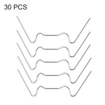 하우스농자재 비닐하우스 차광막 하우스용 비닐 소형 미니 조립식 온실 설치 30pcs 액세서리 휴대용 글레이징 클립 홈 유리 창 정원 스테인레스 스틸 교체 실버 w z 유형