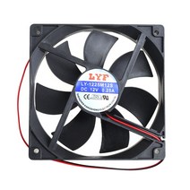 12cm 고속 컴퓨터 DC 12V 2 핀 PC 케이스 시스템 유압 냉각 팬 12025