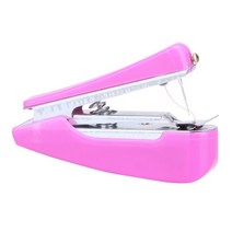 가정용 재봉틀 1 pc 휴대용 미니 수동 간단한 작업 재봉 도구 재봉 천 패브릭 1세트, 협력사, 분홍