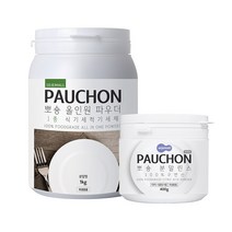 뽀숑 올인원 파우더 1종 식기세척기 세제 1kg + 분말린스 400g, 1세트