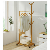 옷걸이 행거 북유럽풍 2종 대나무 우드, 멀티형, 멀티형