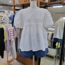 [오버톤] DP01 베이비돌 퍼프소매 블라우스 OBSF508 (8698315)